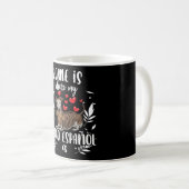 Mug Galgo Español Chien avec animal farci Espagnol (Devant droit)