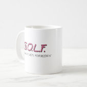 Mug GALLONS SEULEMENT De JEUNES HOMMES INTERDITS (Devant gauche)