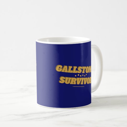 Mug Gallstones Survivor Fun Gallbladder Chirurgie (Devant droit)