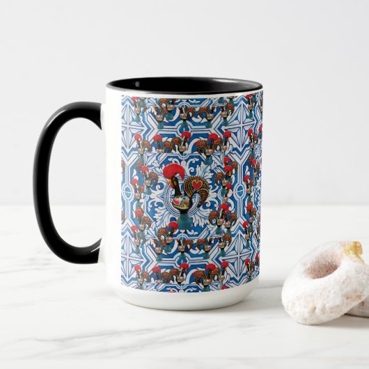 Mug Galo de Barcelos, Portugal (Avec donut)