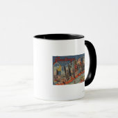 Mug Galveston, Texas - Scènes de grandes lettres (Devant droit)