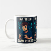 Mug Game On! – Anime Gamer Poster with Glowing Control (Gauche)