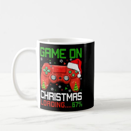 Mug Game On Christmas Loading 67% Funny 6 7 Meme Xmas (Gauche)