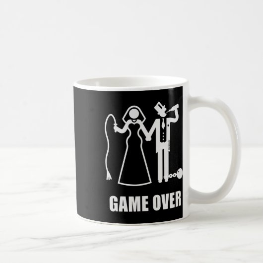 Mug Game Over (jga Mariée Et Marié Nouveau Fouet Bière (Droite)