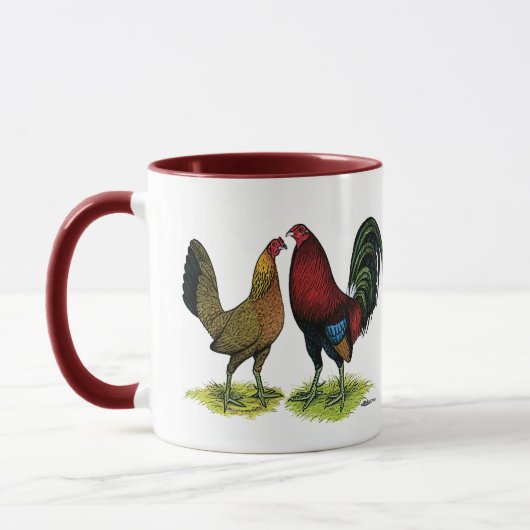 Mug Gamefowl Pair (Gauche)