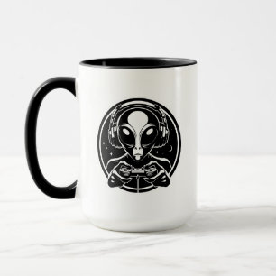Mug Gamer Alien extraterrestrial avec casque