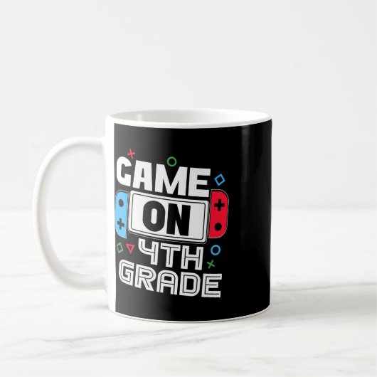 Mug Gamer Ck To School Funny Game 4th Grade Kids Boys (Gauche)