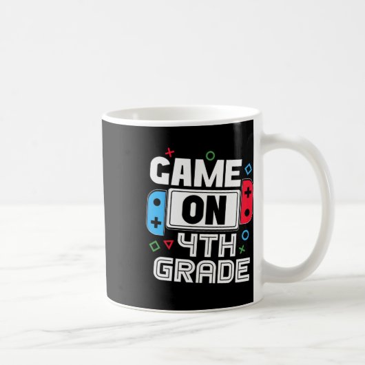 Mug Gamer Ck To School Funny Game 4th Grade Kids Boys (Droite)