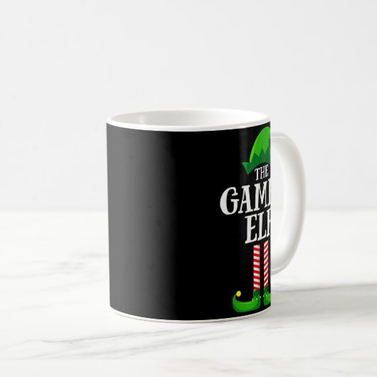 Mug Gamer Elf Matching Family Group Christmas Party Py (Devant droit)