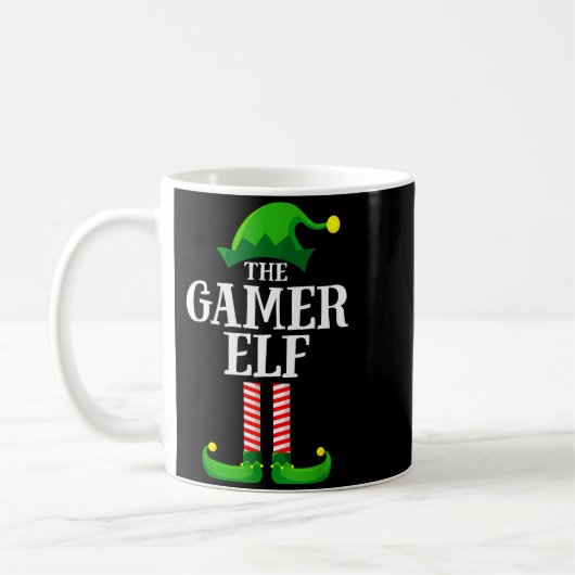 Mug Gamer Elf Matching Family Group Christmas Party Py (Gauche)