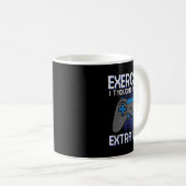 Mug Gamer Exercise Thought Extra Lives Funny Gaming Me (Devant droit)