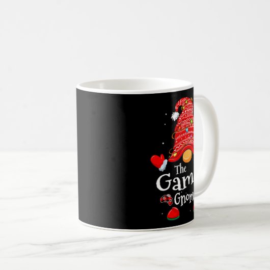 Mug Gamer Gnome - Xmas Video Gamers Christmas Gnomes (Devant droit)