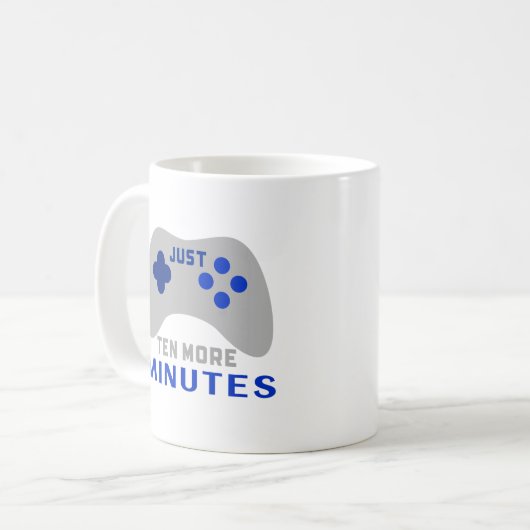 Mug Gamer Guy - Juste dix minutes de plus (Devant gauche)