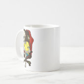 Mug Gamer Halloween squelette effrayant jeu vidéo B (Devant gauche)