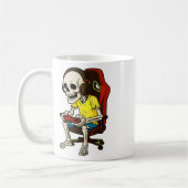 Mug Gamer Halloween squelette effrayant jeu vidéo B (Gauche)