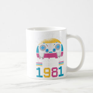 Mug Gamer I Don't Age I Level Up depuis 1981 Jeu 42t