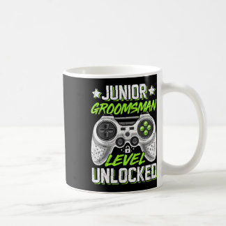 Mug Gamer Junior Garçon d'Honneur Niveau Débloqué Jeu 