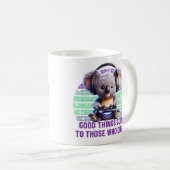 Mug Gamer Koala - Les Bonnes Choses Viennent À Ceux Qu (Devant droit)