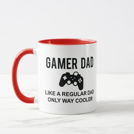 Mug Gamer Papa Comme Un Père Régulier Seulement Way Gl (Gauche)