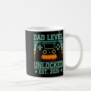 Mug Gamer Papa Papa Niveau Déverrouillé Est 2026 Drôle