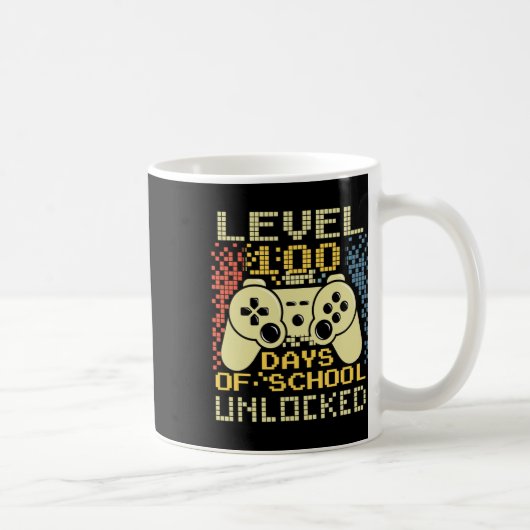 Mug Gamer Retro 100e Jour Enseignant 100 Jours De L'Éc (Droite)