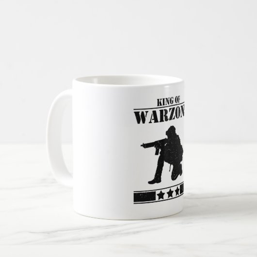 Mug Gamer Roi De Warzone Jeu (Devant gauche)