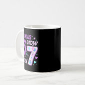 Mug Gamin drôle d'anniversaire 7 ans j'avais 6 je suis (Devant gauche)