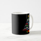 Mug Gaming Controllers Christmas Tree Funny Gamer Boys (Devant droit)