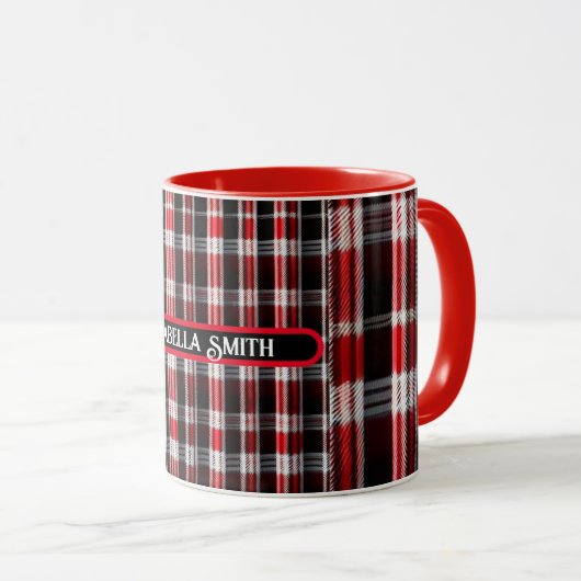 Mug Gamme Abstraite Red Black (Devant droit)