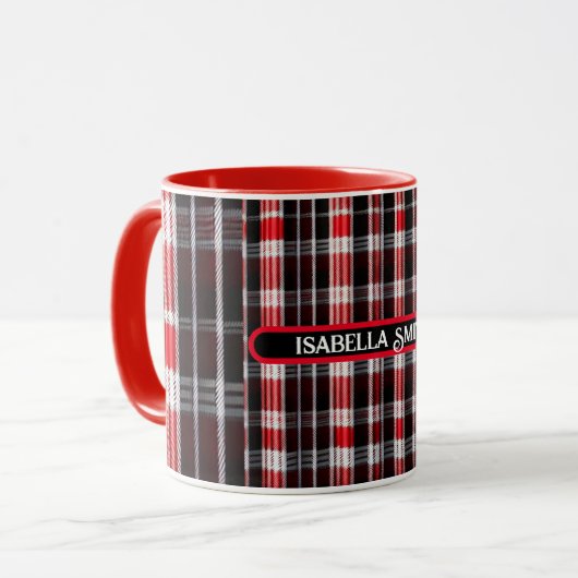 Mug Gamme Abstraite Red Black (Devant gauche)