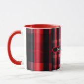 Mug Gamme Abstraite Red Black Plaid (Gauche)
