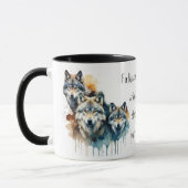 Mug Gamme Inspirational Wolf Citation Force Pack (Gauche)