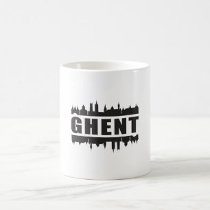 Mug Gand Belgique City Skyline Cityscape Voyage Cadeau