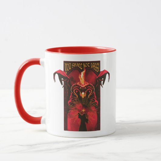 Mug GANDALF™ Vs Balrog "You Shall Not Pass" Graphic (Gauche)