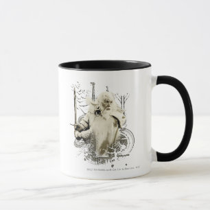 Mug GANDALF™ with Sword Vector Collage