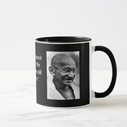 Mug Gandhi souriant (Droite)