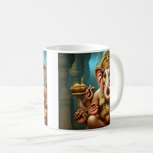 Mug Ganesh prend un selfie (Devant droit)