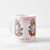 Mug Ganesha rose Ganapathi cadeau personnalisé (Devant gauche)