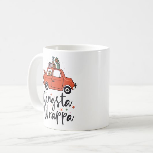 Mug Gangsta Wrappa Noël drôle (Devant gauche)