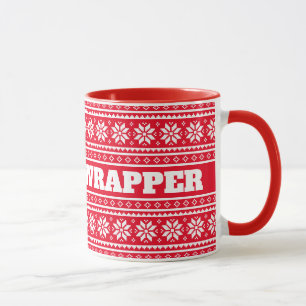 Mug Gangsta Wrapper drôle cadeau de Noël rouge