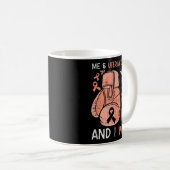 Mug Gants de boîte de sensibilisation au cancer utérin (Devant droit)