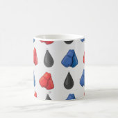 Mug Gants de boxe motif sans couture (Centre)
