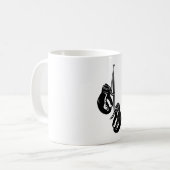 Mug Gants de boxe suspendus vintage Rétro Fighter (Devant gauche)