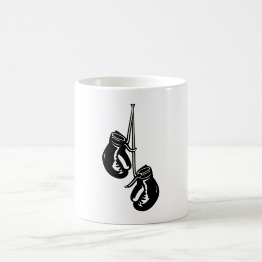 Mug Gants de boxe suspendus vintage Rétro Fighter (Centre)