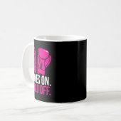Mug Gants de formation de kickboxeuse de poulet de kic (Devant gauche)