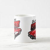 Mug Garage de voiture de sport classique rouge C1 pers (Centre)