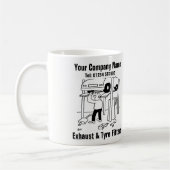 Mug Garage Échappement & Monteurs de Pneus (Gauche)