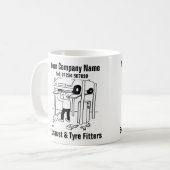 Mug Garage Échappement & Pneus Monteurs (Devant gauche)