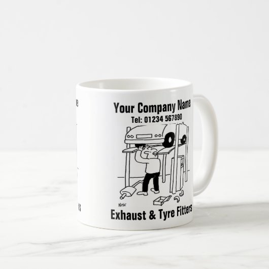 Mug Garage Ehaust & Pneus (Devant droit)