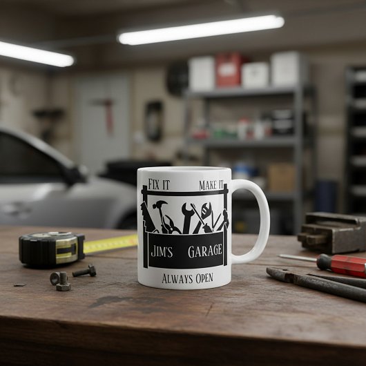 Mug Garage personnalisé